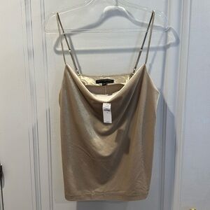 Banana Republic, NWT, Size M, ruched neckline, velvet tank top